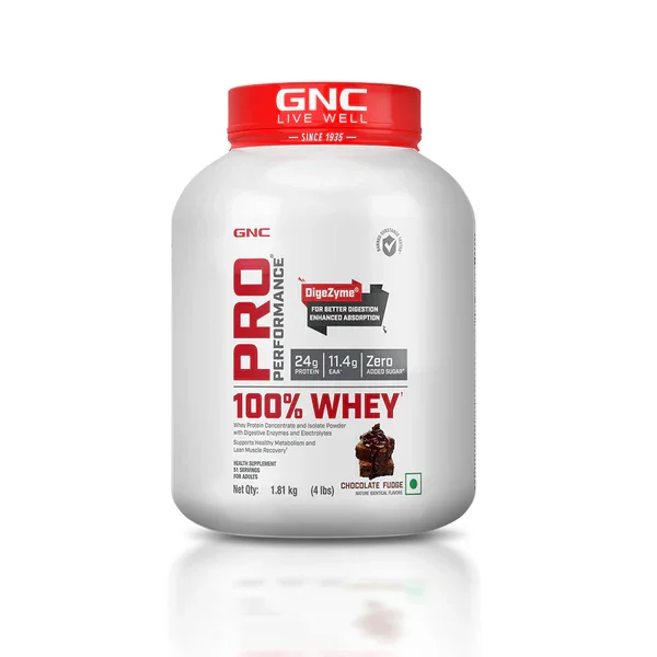 GNC 100% Whey Protein | Chocolate Fudge | 1.81kg
