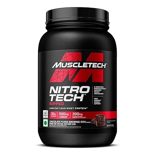 MuscleTech Nitro-tech Ripped | Chocolate Fudge Brownie | 907g