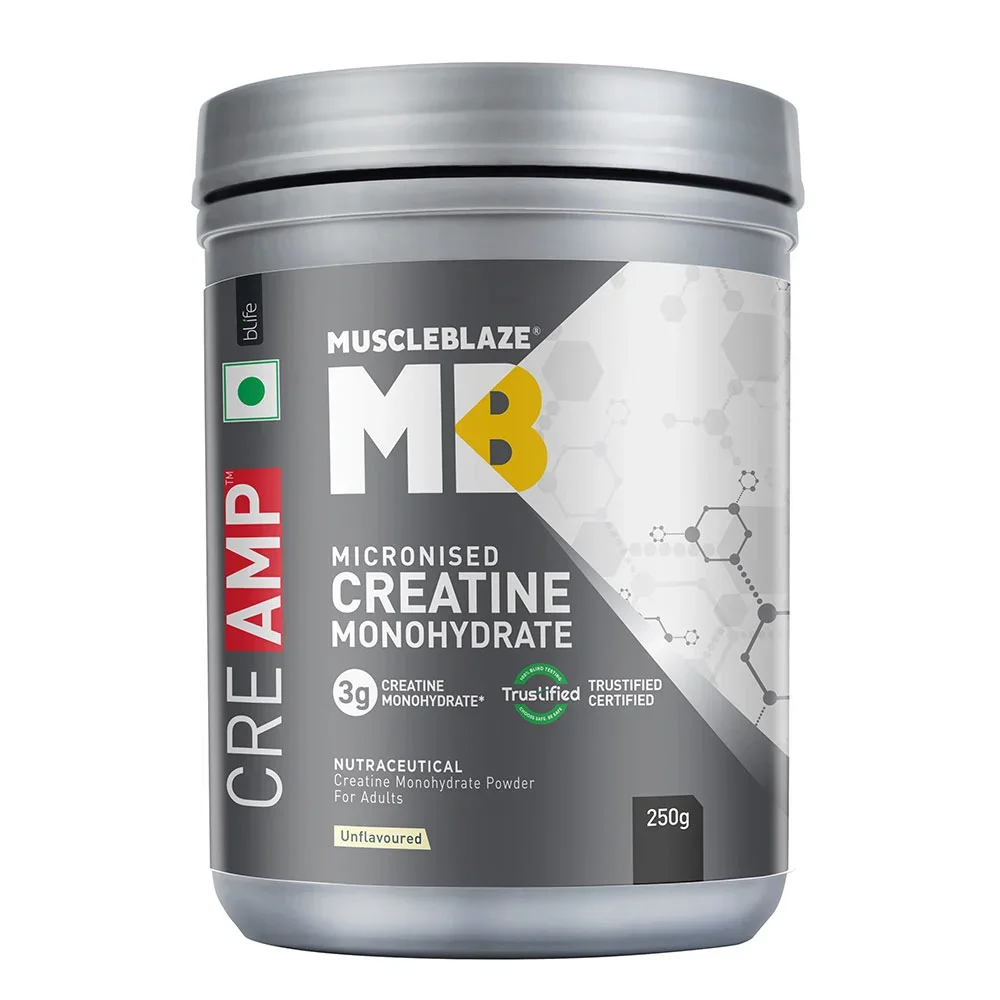 MuscleBlaze Creatine Monohydrate CreAMP | Unflavoured | 250g