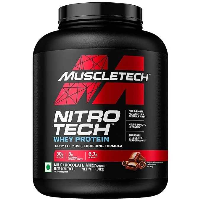 MuscleTech Nitro-Tech Whey Protein | Milk Chocolate | 1.81kg