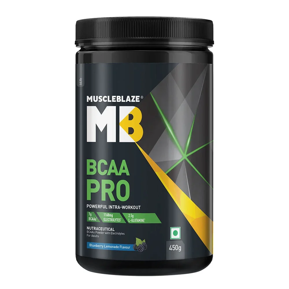 MuscleBlaze BCAA Pro Essential Amino Acids | Blueberry Lemonade | 450g