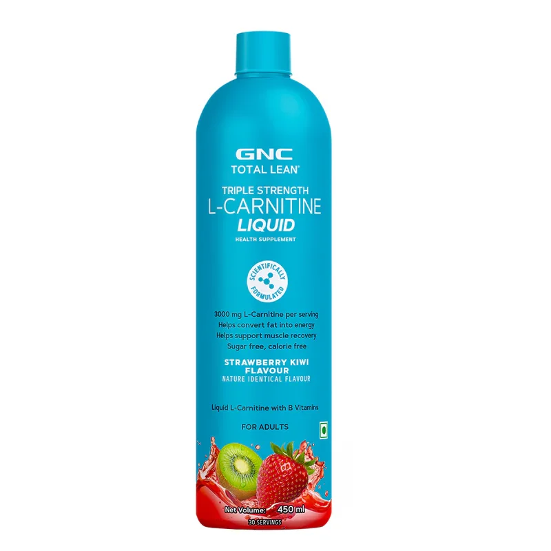 GNC Triple Strength L-Carnitine Liquid | Strawberry Kiwi