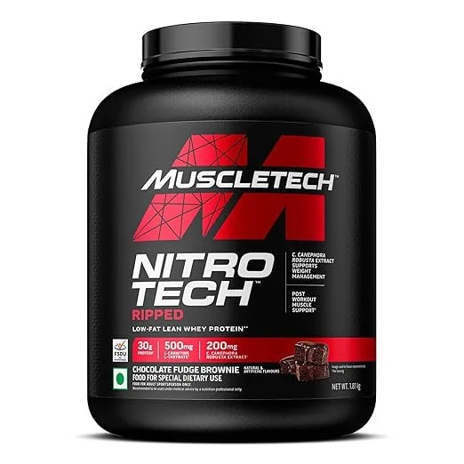 MuscleTech Nitro-tech Ripped | Chocolate Fudge Brownie | 1.81kg