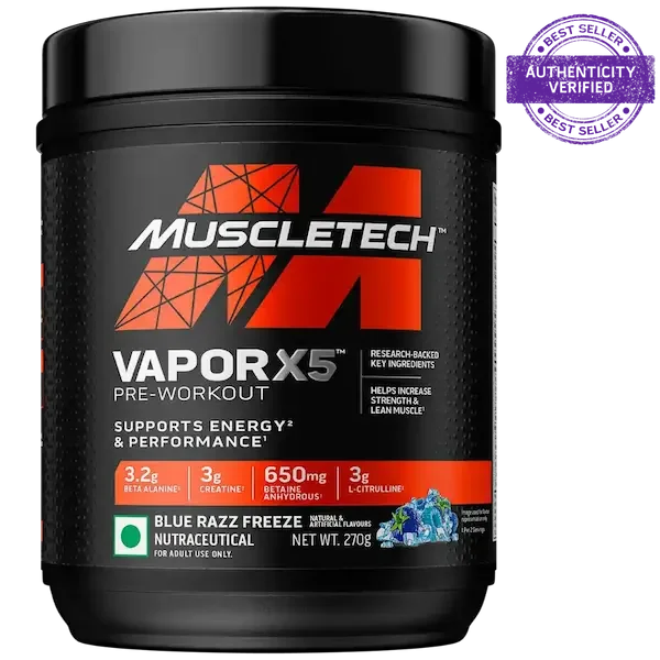 Muscletech™ VaporX5 | Blue Razz Freeze | 270g