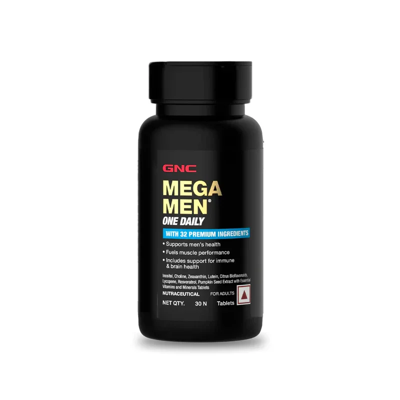 GNC Mega Men One Daily Multivitamin | 30, 60 | 60 Tablets