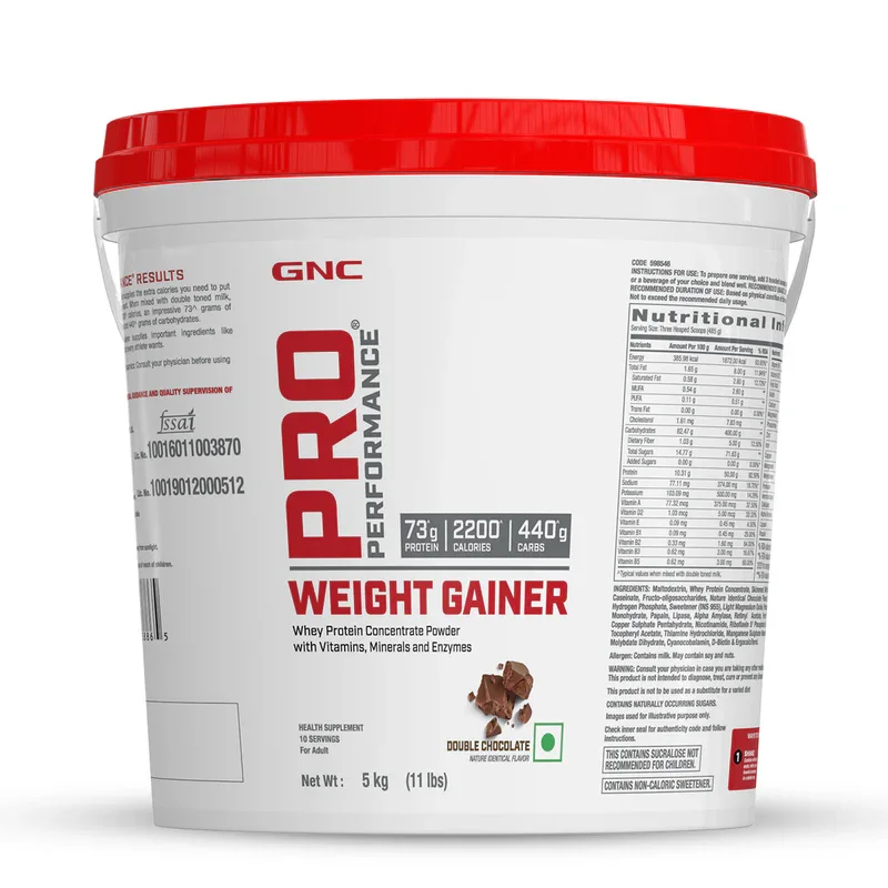 GNC Pro Performance Weight Gainer | Double Chocolate | 5kg