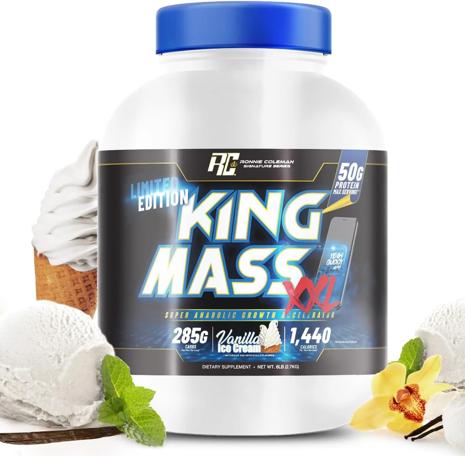 Ronnie Coleman King Mass Gainer | Vanilla Ice Cream | 2.7kg