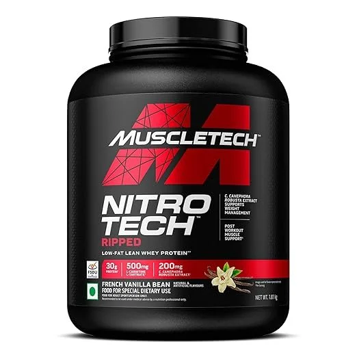 MuscleTech Nitro-tech Ripped | French Vanilla Bean | 1.81kg