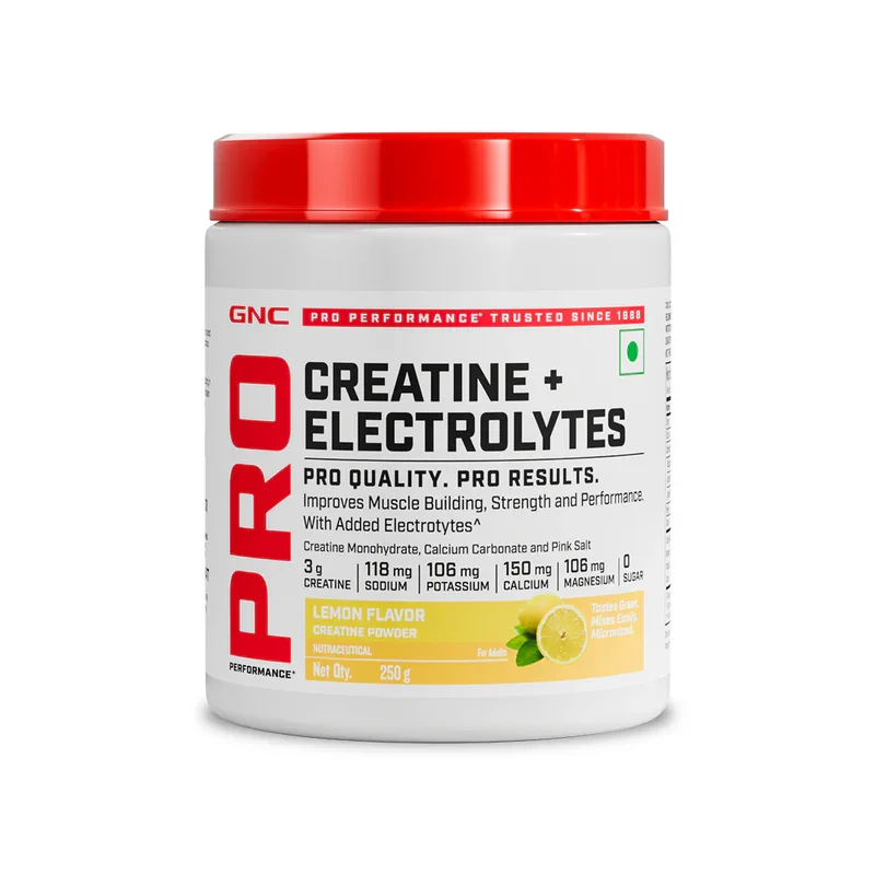 GNC Pro Performance Creatine + Electrolytes | Lemon | 100g