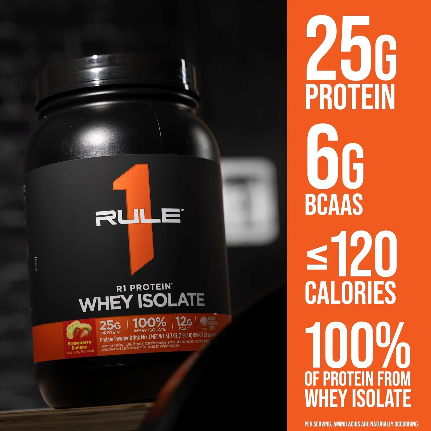 Rule 1 Proteins R1 Protein - 25g Fast-Acting, Super-Pure 100% Isolate and Hydrolysate Protein Powder (Chocolate Fudge) 2.27kg Special Feature