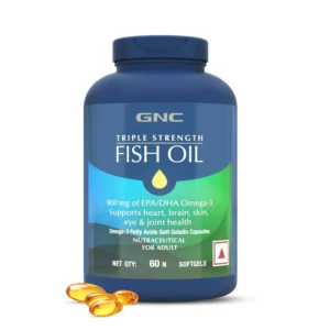GNC Triple Strength Fish Oil | 60 Softgels