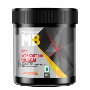 MuscleBlaze PRE Workout 200 Xtreme | Fruit Punch | 100g