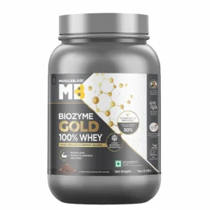 MuscleBlaze Biozyme Gold 100% Whey | Double Rich Chocolate | 1kg