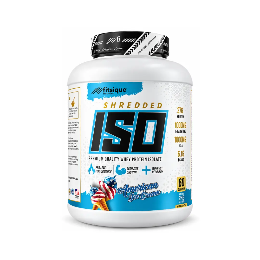 Fitsique Shredded ISO (Whey Protein Isolate) | American Icecream | 2kg